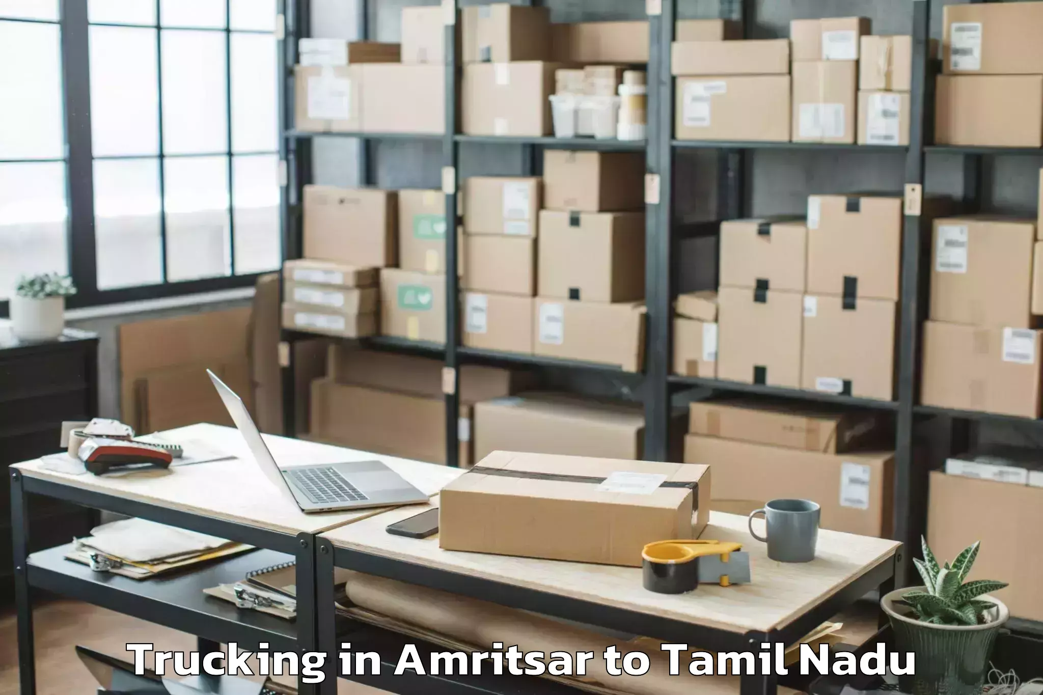 Easy Amritsar to Kelamangalam Trucking Booking